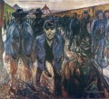 travailleurs sur le chemin du retour 1915 Edvard Munch
